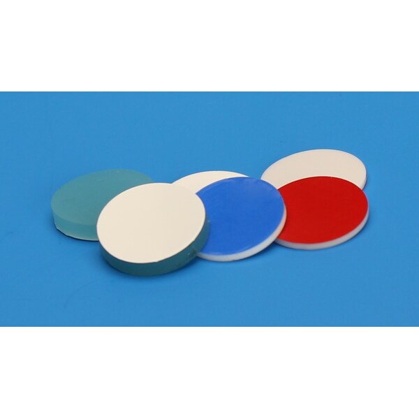 Blue PTFE/Silicone Septa for 18mm Magnetic Threaded Closure, PK100